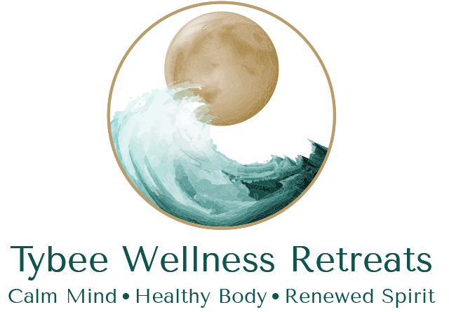 Tybee Wellness Logo with tag line Calm Mind. Healthy Body. Renewed Spirit