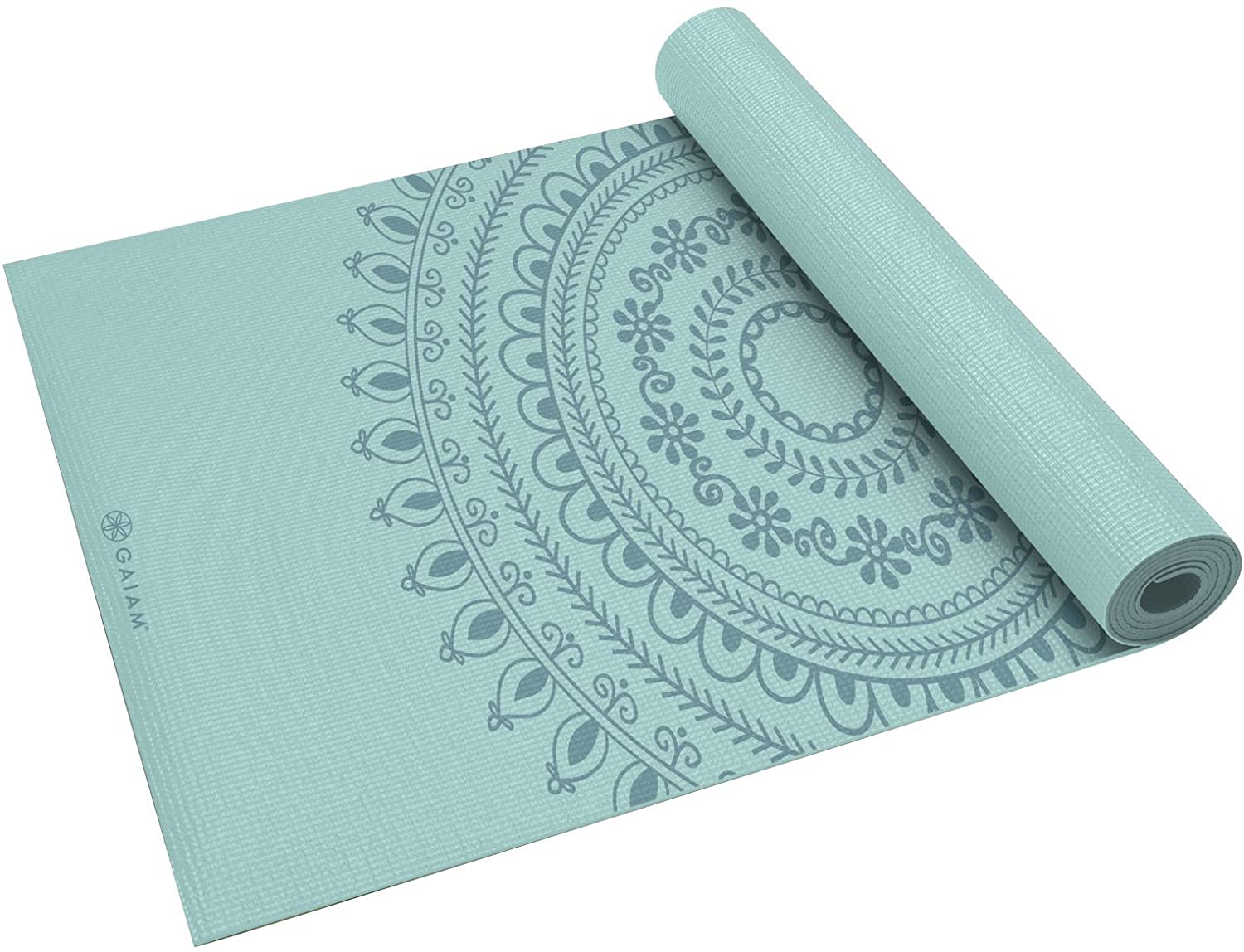 Gaiam Yoga Mat - 6mm Insta-Grip Extra Thick & Dense Textured Non Slip  Exercise Mat for All Types of Yoga & Floor Workouts, 68 L x 24 W x 6mm  Thick, Sunset